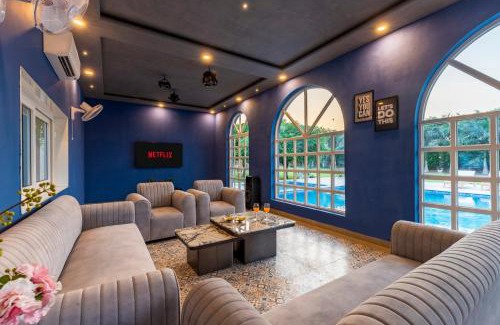 Gurugram Villa | ELIVAAS 6 BHK Farmhouse with Pvt Pool & Garden - Enchantia