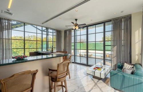 New Delhi Villa | ELIVAAS Ibiza 4 BHK Farmhouse with Pvt Pool, Garden & Indoor Bar
