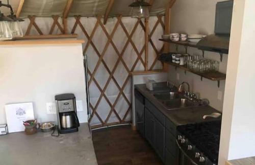 Court House House | Enchanting Floyd Yurt near Blue Ridge Parkway
