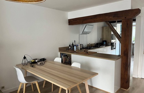 Sees House | Enjoy a cozy setting with a stunning view of the majestic Sées Cathedral.