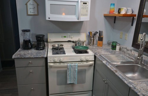 Salt Springs Cabin | Enjoy a view of Little Lake Kerr while sipping your coffee!