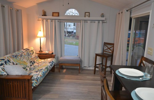 Salt Springs Cabin | Enjoy a view of Little Lake Kerr while sipping your coffee!