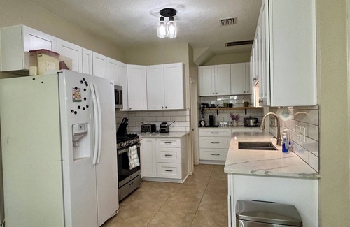 Clear Lake House | Enjoy our complimentary coffee bar in our quiet retreat in a great location.