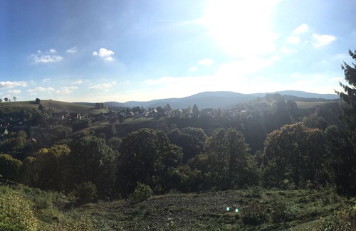 Sankt Andreasberg Apartment | Enjoy the fantastic view with a fireplace and terrace