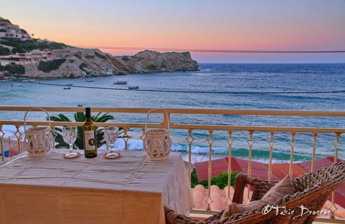 Lygaria Apartment | Enjoy uninterrupted views from your private balcony overlooking the bay