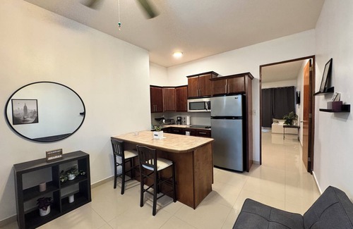 Cerro Gordo Apartment | Equipped beach apartment with kitchen, AC, WIFI, 1 Queen bed + 1 sofa bed.