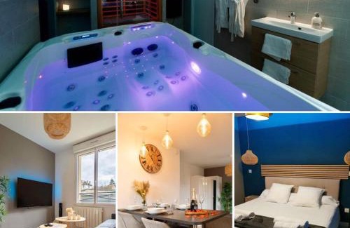 L'Isle-Adam Apartment | Escapade Relaxante - Spa - Jacuzzi - Sauna - Privés