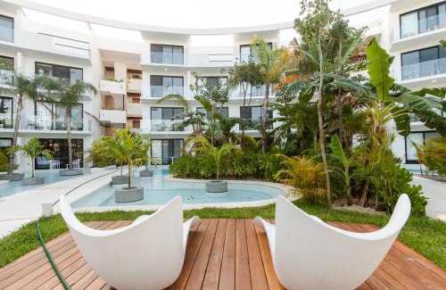 Tulum Apartment | Estudio Tranquilo en La Veleta con Jardín, Alberca, Gimnasio y Cerca del Centro de Tulum A111