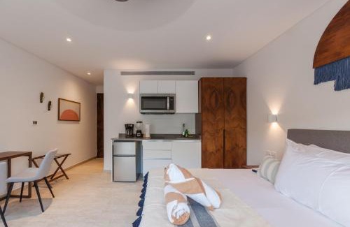 Tulum Apartment | Estudio Tranquilo en La Veleta con Jardín, Alberca, Gimnasio y Cerca del Centro de Tulum A111