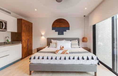 Tulum Apartment | Estudio Tranquilo en La Veleta con Jardín, Alberca, Gimnasio y Cerca del Centro de Tulum A111