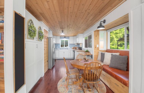 Glide Cabin | Every Season Couples Retreat! River Front Cabin with Hot tub and outdoor Shower