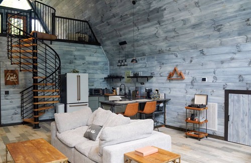 Dobson Cabin | Exclusive Couples Getaway with Romantic Amenities, Private & Beautiful A-Frame