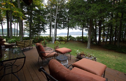 Holderness House | Exclusive Lake Front Home On Scenic Squam Lake with AC and Two Docks