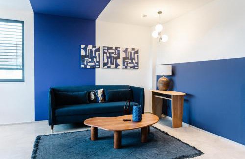 Eschollbrucken Apartment | Exklusive Design Appartement Deep Blue Neubau