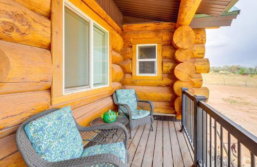 Gusher House | Explore Uintah Basin Rustic Cliff Cabin with Loft