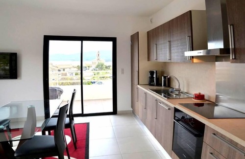 Propriano Apartment | F3 NEW Gd STANDING Air-conditioned 76m2 + 24m2 terrace (2 Bedrooms) PANORAMIC SEA view
