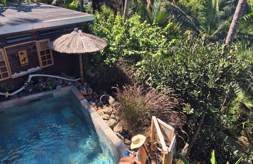 Les Avirons House | Fabuleuse Maison Sur Pilotis Dans les Cocotiers &spa sur Terrain Tropical
