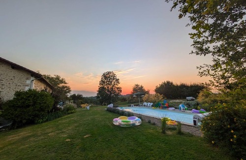 Bussiere-Badil House | Fabulous converted barn in rural location, private swimming pool, great views