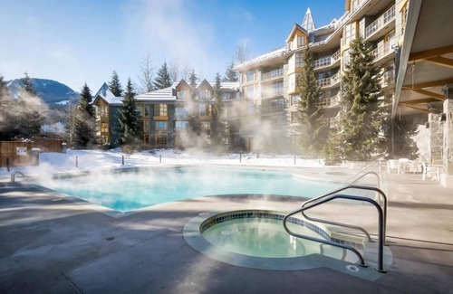 Whistler Cay Heights Apartment | Fabulous Mountain View Studio with pool & hot tub at Cascade Lodge