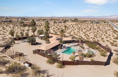 Twentynine Palms House | Fall Availability! Unique Ranch Near Joshua Tree National Park with Private Pool