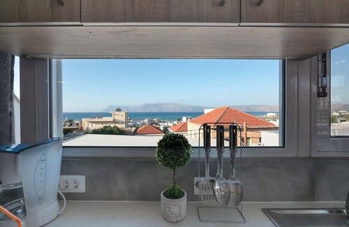 Kissamos Apartment | Family Apartment with terrace and sea view 10 minutes from the beach