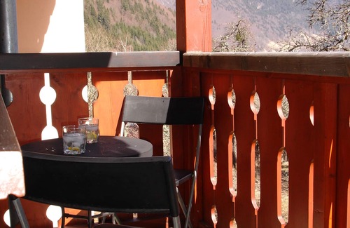 Saint-Jean-dʼAulps Apartment | Family Friendly Apartment with Balcony and Stunning Mountain Views