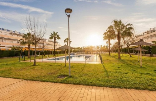 Chipiona Apartment | Family Oasis in Chipiona | Pool - Terrace - Padel