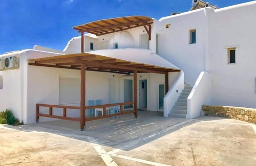 Glastros Apartment | Fantastic studio apartment for 2 people with kitchen and balcony with a view.