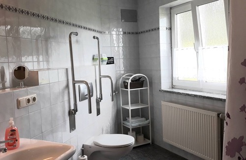 Naila Apartment | Farm holiday apartment with balcony and panoramic view right on the edge of the forest
