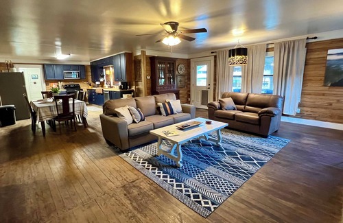Russellville House | Farmhouse Retreat at Bakers Creek: Pet-Friendly, Private, Convenient Location