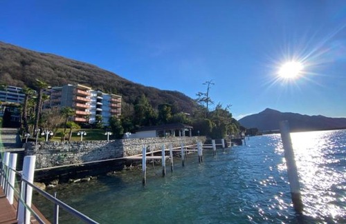 Bissone Apartment | Ferien am Luganer See mit Seesicht
