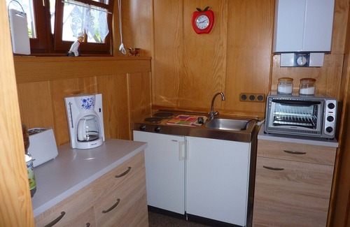Burg-Kauper Apartment | Ferienhaus am Fließ - Ferienhaus am Fließ, SZ im OG, WZ, Küche, Du/wc, Terrasse