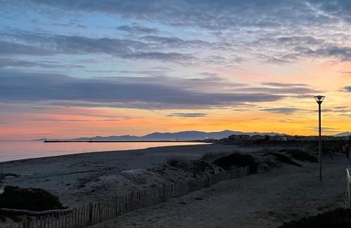 Leucate Apartment | Ferienhaus in résidence naturiste direkt am Strand