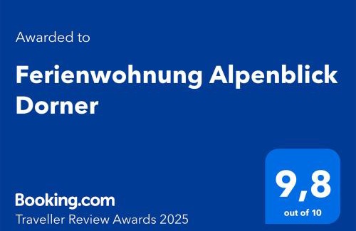 Oberreute Apartment | Ferienwohnung Alpenblick Dorner