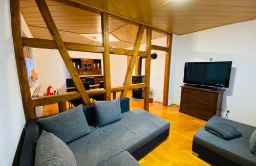 Erlau Apartment | Ferienwohnung An den Erlewiesen, 3SZ, 85qm, Kamin