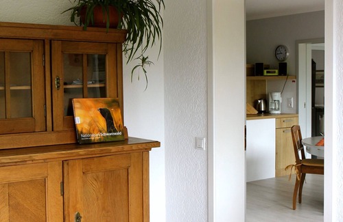 Busterbach Apartment | Ferienwohnung mit Sonnenterrasse und Kamin, 81qm, 1 Schlafzimmer, max. 4 Personen