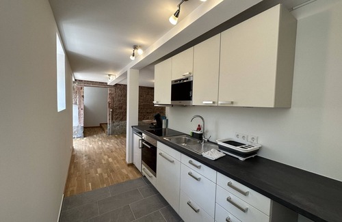 Marxzell Apartment | Ferienwohnung mit Terrasse, 80qm, 1 Schlafzimmer, Wohnzimmer, Max. 3 Personen