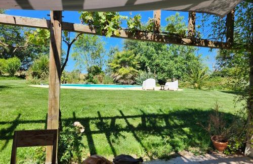 Viozan House | Ferme équerre 12 personnes avec piscine