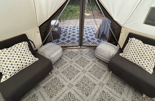 Bitely Cabin | Ferned Creek bell tent Lux-camping/glamping:)