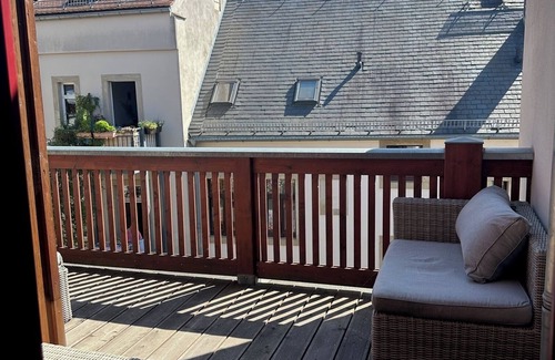 Pirna Apartment | Fewo "Am Markt" in Pirna - Tor zur Sächsischen Schweiz - Dachterrasse - 6 Pers