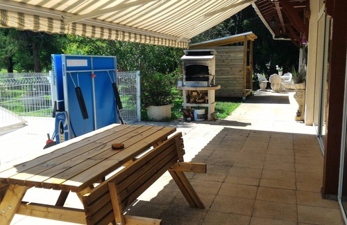 Saint-Avit-Saint-Nazaire Cottage | FIELD OF CYPRES POOL BOULODROME etc .