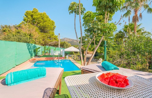 Campanet House | Finca Alqueria with Mountain View, Pool, Garden, Terrace, A/C & Wi-Fi