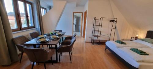 Stederdorf Apartment | Fine Living - Zentral nahe A2 mit Parkplatz Küche Arbeitsplatz