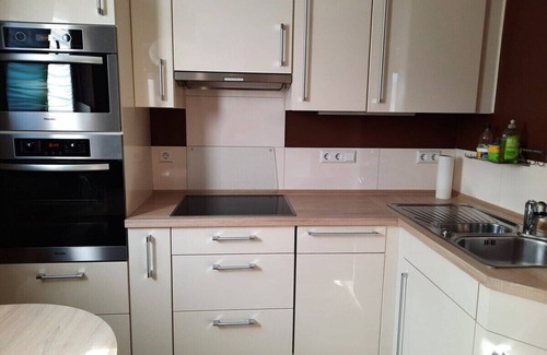 Kenzingen Apartment | Fireplace view 80m² near EuropaPark (approx. 15 mi