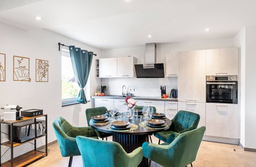 Kuenzell Apartment | flair-Apartment Blossom | Whirlpool | BBQ | 2xParking | Terrace | Coffee | WLAN
