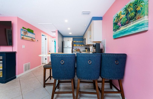 Englewood Villa | Flamingo's Nest at the Beach Shack. Just one block from the beach!