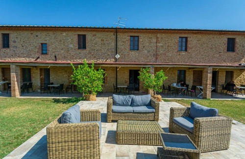Pomarance Apartment | Flat with private veranda,shared pool,quiet location for a relaxing holiday,sl 6
