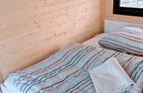 Vastervik Boat Rental | Floating house, view of the water in Västervik, houseboat