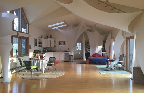 Ulster Park House | for the creative spirit, swimming dock on pond, horses to pet, Fire pit
