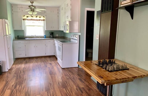 Hot Springs Cabin | Four bedroom cabin, private lake, pet friendly